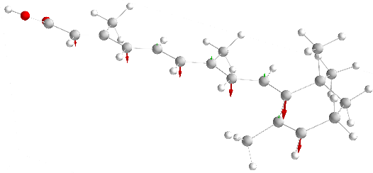 Kondo Effect and Spin Coupling in the Retinoic Acid Molecule